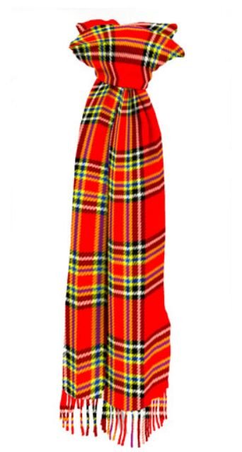 Image 1 of Inverness Modern Scotland District Tartan Lambswool Unisex Fringed Scarf