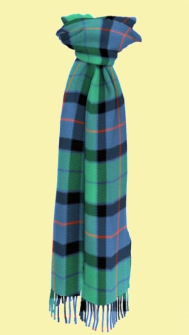 Image 0 of Flower Of Scotland District Tartan Lambswool Unisex Fringed Scarf