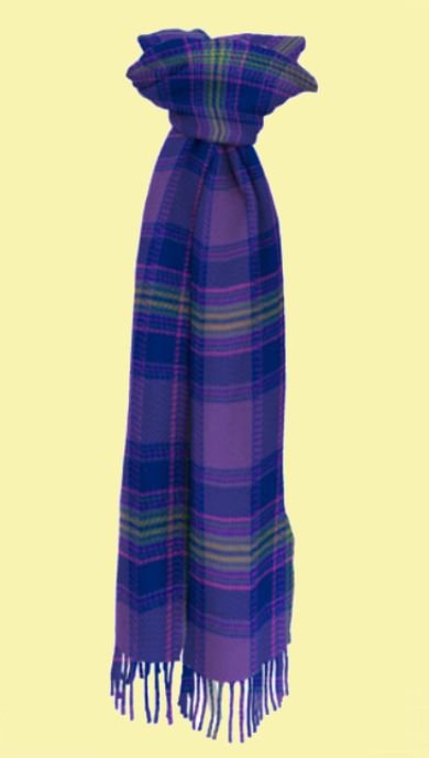 Image 0 of Monarch Of The Glen Scotland District Tartan Lambswool Unisex Fringed Scarf