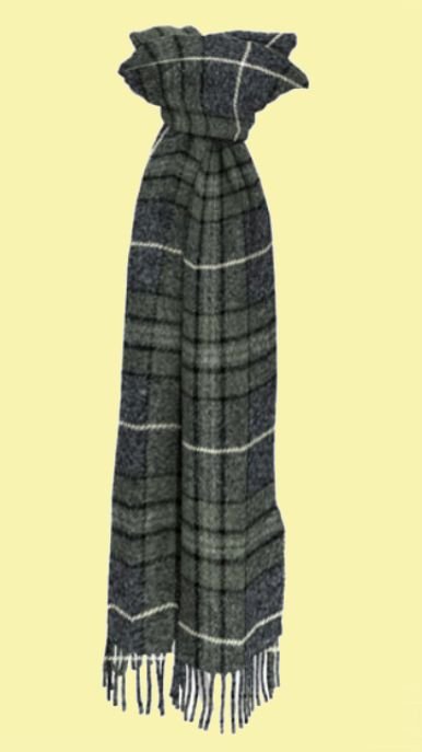 Image 0 of Hebridean Granite Scotland District Tartan Lambswool Unisex Fringed Scarf