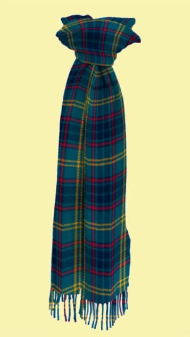 Image 0 of Stone Of Destiny Scotland District Tartan Lambswool Unisex Fringed Scarf