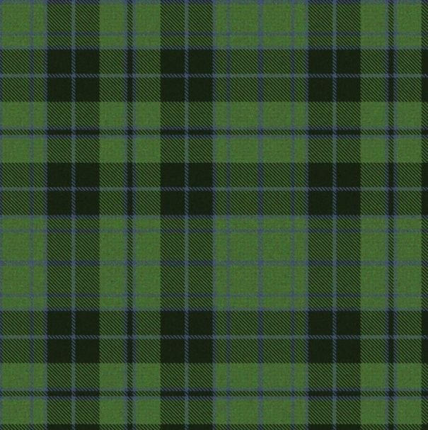 Image 1 of Clergy Green Ancient Springweight 8oz Tartan Wool Fabric