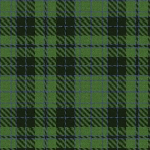 Image 1 of Clergy Green Ancient Springweight 8oz Tartan Wool Fabric