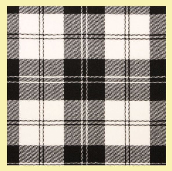 Image 0 of Erskine Black And White Springweight 8oz Tartan Wool Fabric