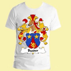 Baader German Coat of Arms Surname Adult Unisex Cotton T-Shirt
