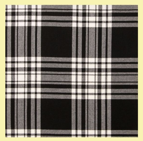 Image 0 of Black And White Check Welsh Tartan Polycotton Stacey Skirt Ladies Kilt