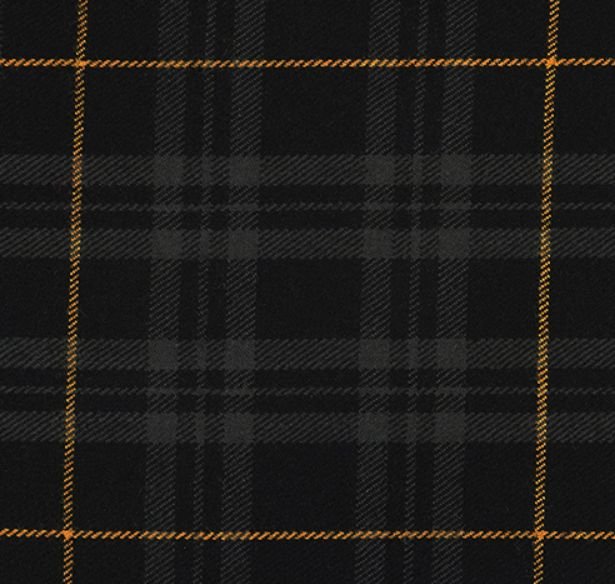 Image 1 of Glyndwr Gold Welsh Tartan 13oz Wool Fabric Medium Weight Ladies Pleated Skirt