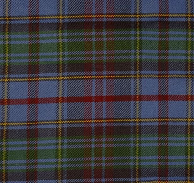 Image 1 of County Of Powys Welsh Tartan 13oz Wool Fabric Medium Weight Ladies Pleated Skirt