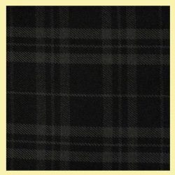 Spirit Of Glyndwr Grey Welsh Tartan Worsted Wool Unisex Fringed Scarf