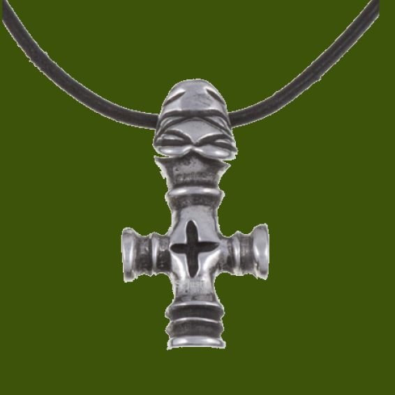 Image 0 of Thors Hammer Viking Themed Pewter Leather Cord Pendant