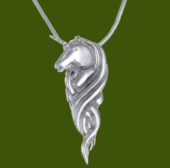 Image 0 of Unicorn Mystical Creature Themed Stylish Pewter Pendant