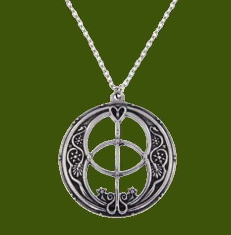 Image 0 of Chalice Well Openwork Round Stylish Pewter Pendant