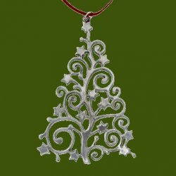 Celtic Christmas Tree Stylish Pewter Tree Ornament Decoration