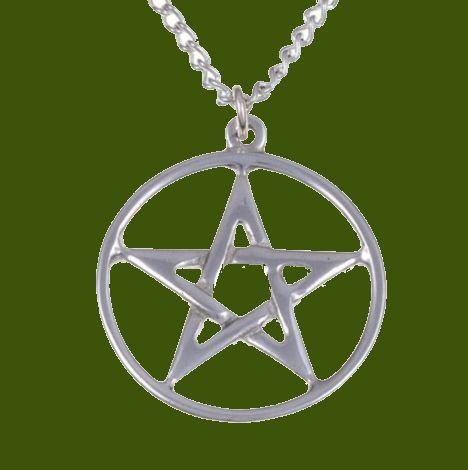 Image 0 of Star Round Pentagram Openwork Stylish Pewter Pendant