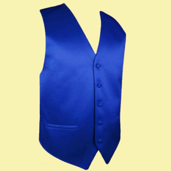 Image 0 of Royal Blue Formal Groomsmen Groom Wedding Vest Mens Waistcoat 