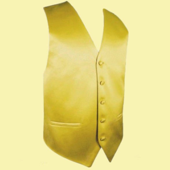 Image 0 of Metallic Gold Formal Groomsmen Groom Wedding Vest Mens Waistcoat 