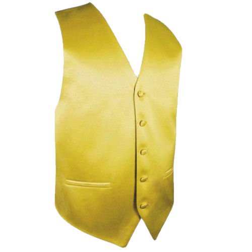 Image 1 of Metallic Gold Formal Ages 7-12 Boys Wedding Vest Boys Waistcoat  