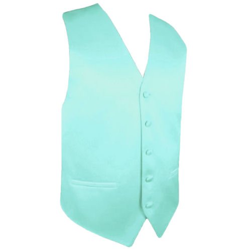 Image 1 of Light Mint Green Formal Ages 7-12 Boys Wedding Vest Boys Waistcoat  