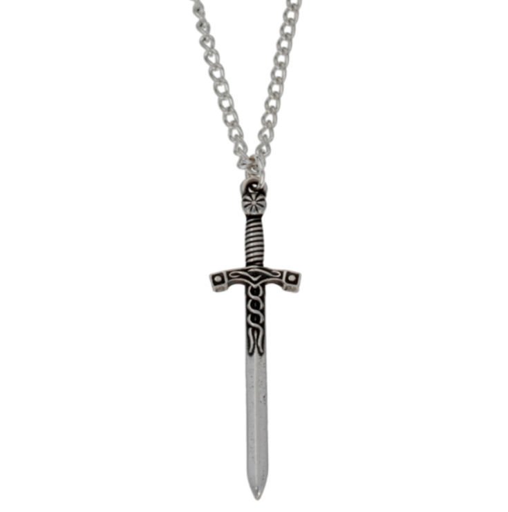 Image 1 of Excalibur Sword Design Stylish Pewter Pendant