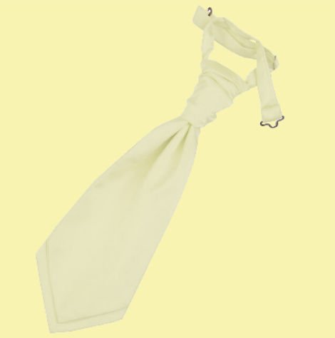 Image 0 of Champagne Boys Plain Satin Pre-tied Ruche Wedding Cravat Necktie 