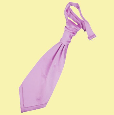 Image 0 of Lilac Boys Plain Satin Pre-tied Ruche Wedding Cravat Necktie 