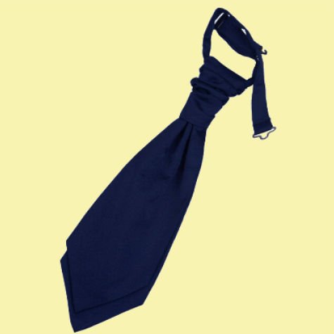 Cravat Quality Satin Light Blue Wedding Ruche Knot Tie-Cravat Adjustable. 