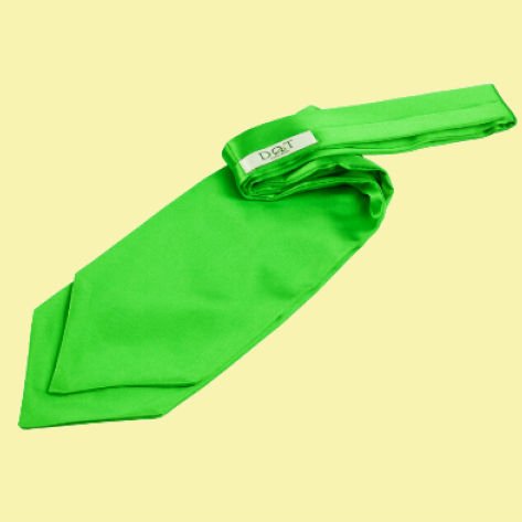 Image 0 of Apple Green Mens Plain Satin Self-Tie Wedding Cravat Necktie 