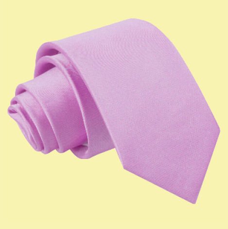 Image 0 of Lilac Boys Plain Satin Straight Tie Wedding Necktie