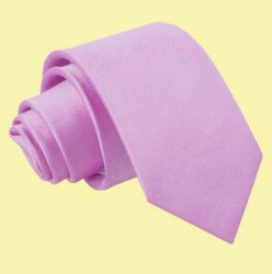 Lilac Boys Plain Satin Straight Tie Wedding Necktie