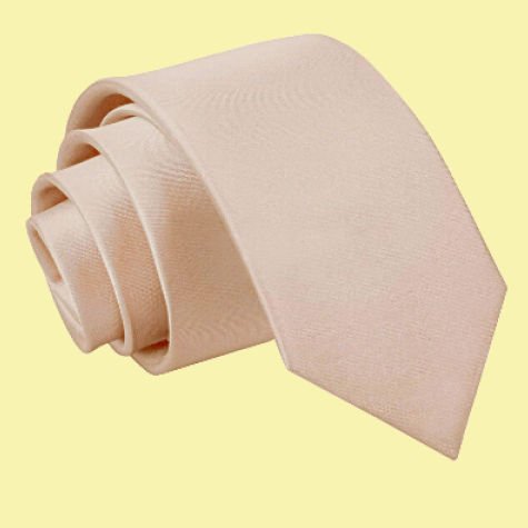 Image 0 of Mocha Brown Boys Plain Satin Straight Tie Wedding Necktie