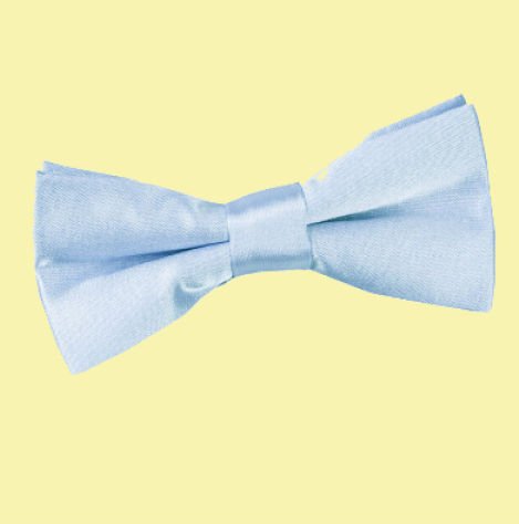 Image 0 of Baby Blue Boys Plain Satin Bow Tie Wedding Neck Bow Tie