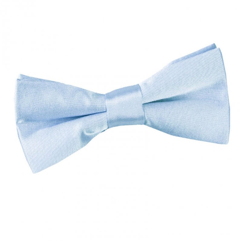 Image 1 of Baby Blue Boys Plain Satin Bow Tie Wedding Neck Bow Tie