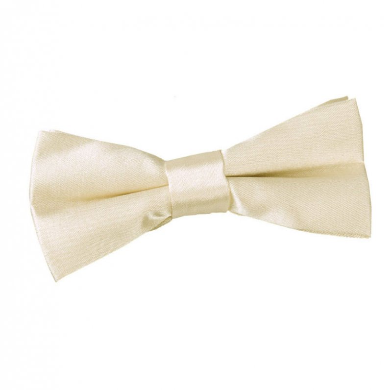 Image 1 of Champagne Boys Plain Satin Bow Tie Wedding Neck Bow Tie