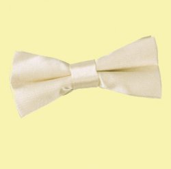 Champagne Boys Plain Satin Bow Tie Wedding Neck Bow Tie