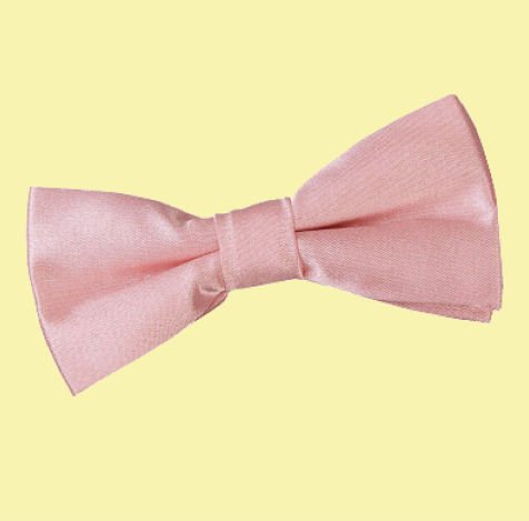 Image 0 of Dusty Pink Boys Plain Satin Bow Tie Wedding Neck Bow Tie