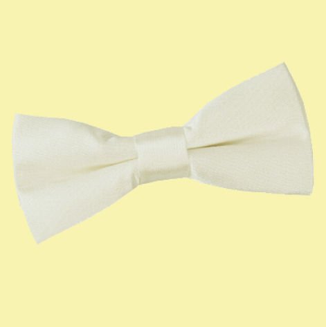 Image 0 of Ivory Boys Plain Satin Bow Tie Wedding Neck Bow Tie