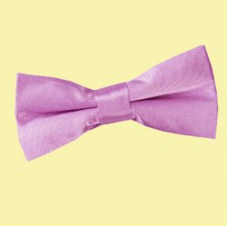 Lilac Boys Plain Satin Bow Tie Wedding Neck Bow Tie
