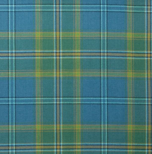 Image 1 of All Ireland Blue Irish Tartan 10oz Reiver Wool Fabric Lightweight Boys Kilt