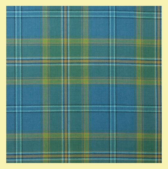 Image 0 of All Ireland Blue Irish Tartan 10oz Reiver Wool Fabric Lightweight Boys Kilt