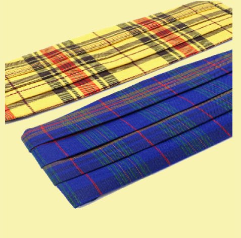 Image 2 of Williams Welsh Tartan Wool Fabric Mens Cummerbund