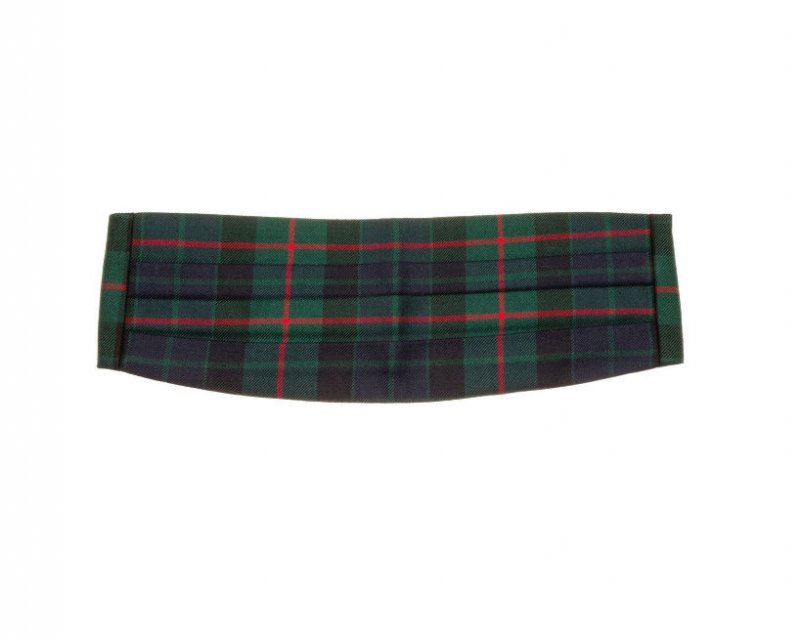 Image 5 of Minto Estate Check Tweed Lightweight Tartan Wool Fabric Mens Cummerbund
