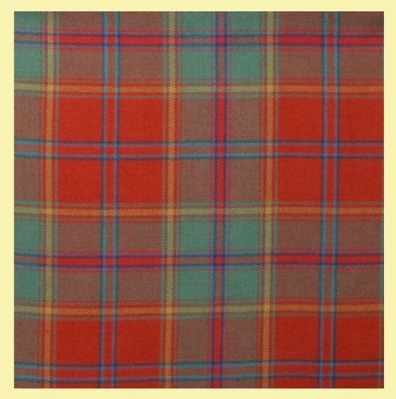 Image 0 of All Ireland Red Lightweight Tartan Wool Fabric Mens Cummerbund