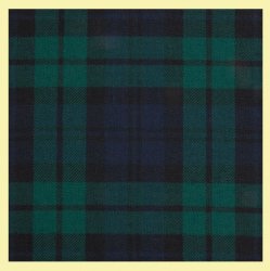 Black Watch Modern Lightweight Tartan Wool Fabric Mens Cummerbund