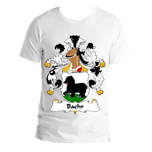 Image 1 of Baehr German Coat of Arms Surname Adult Unisex Cotton T-Shirt