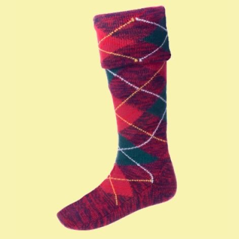 Image 0 of Clansman Royal Scott Wool Full Length Mens Kilt Hose Highland Socks