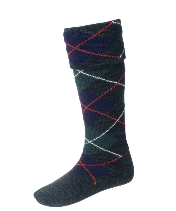 Image 1 of Clansman National Scott Wool Full Length Mens Kilt Hose Highland Socks
