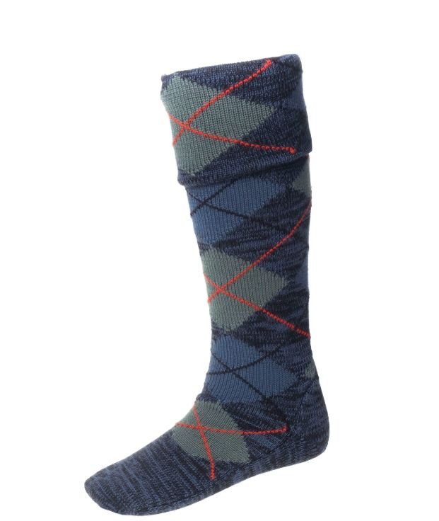 Image 1 of Clansman Ancient Scott Wool Full Length Mens Kilt Hose Highland Socks