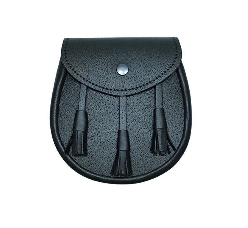Image 1 of All Day Casual Sporting Simple Tassels Leather Mens Sporran 