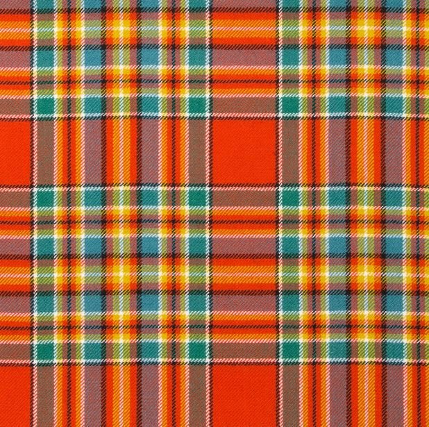 Image 1 of Chattan Ancient Lightweight Tartan Wool Fabric Mens Cummerbund
