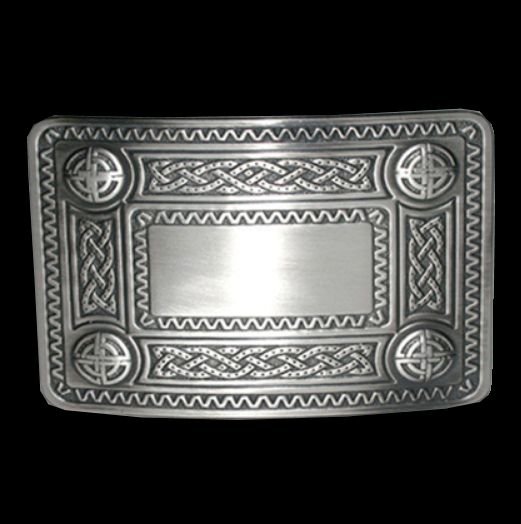 Image 0 of Celtic Knotwork Antique Silver Finish Mens Stylish Pewter Kilt Belt Buckle